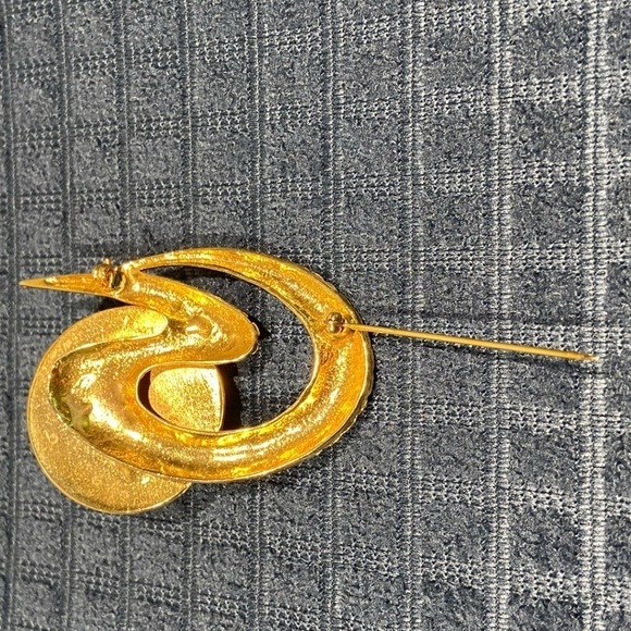 Beautiful Vintage Brooch With Tiger Eye Stone - Picture 6 of 7